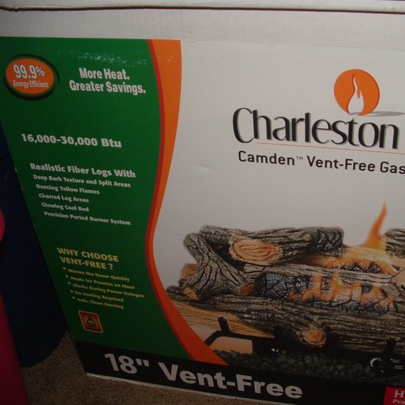 Charleston Forge Empire 18" Vent Free Natural Gas Log  #HDVf3018N Sealed 🆕/NWT - Picture 3 of 14